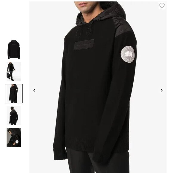 $795 Canada Goose X Juun.J Ashcroft Hoody Black Size M Fits Like Big L / Slim XL - Picture 5 of 7